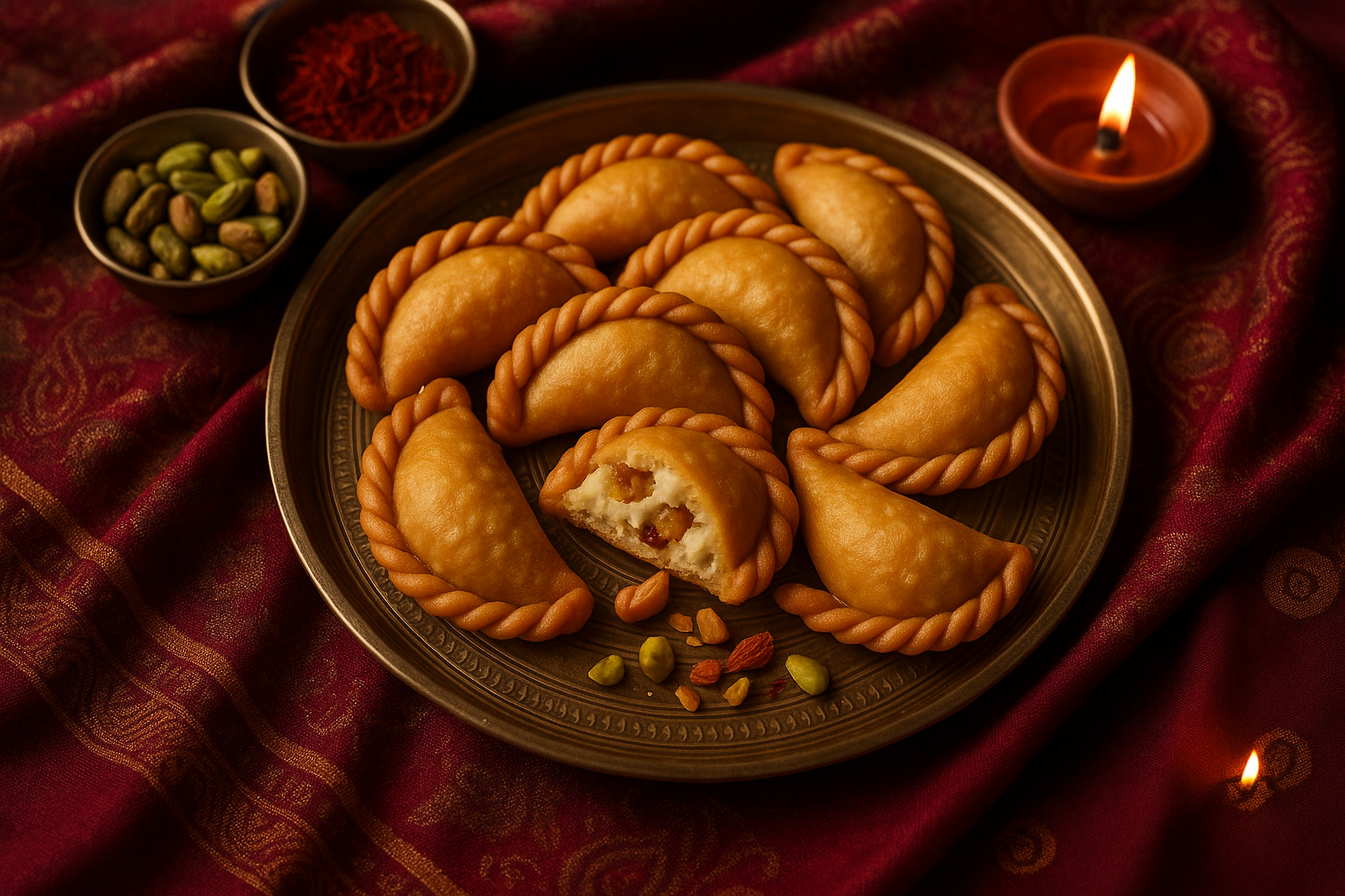 About Khoya and dry-fruit filling for gujiyas mithilanchal swad